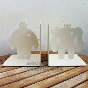 Creative Disney Big Hero 6 Bookends Baymax Silhouette Super Hero Metal